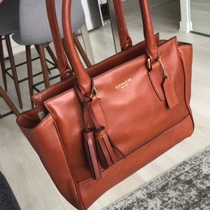 Brand new Coach brown leather bag